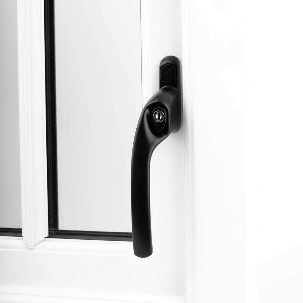 Alpine Espag Window Handle - Black (Left Hand)